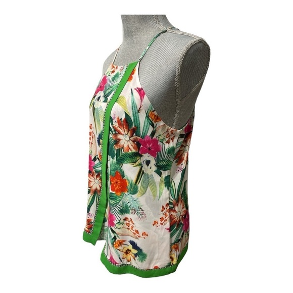 Soho NEW YORK & COMPANY Sleeveless tropical floral top size M - Picture 4 of 9